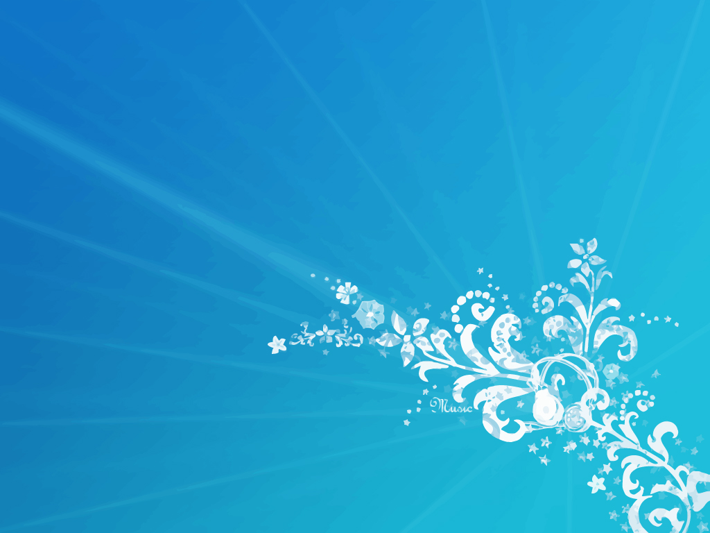 Blue Floral  Backgrounds powerpoint backgrounds