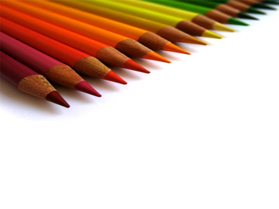colored pencil for education slide powerpoint backgrounds