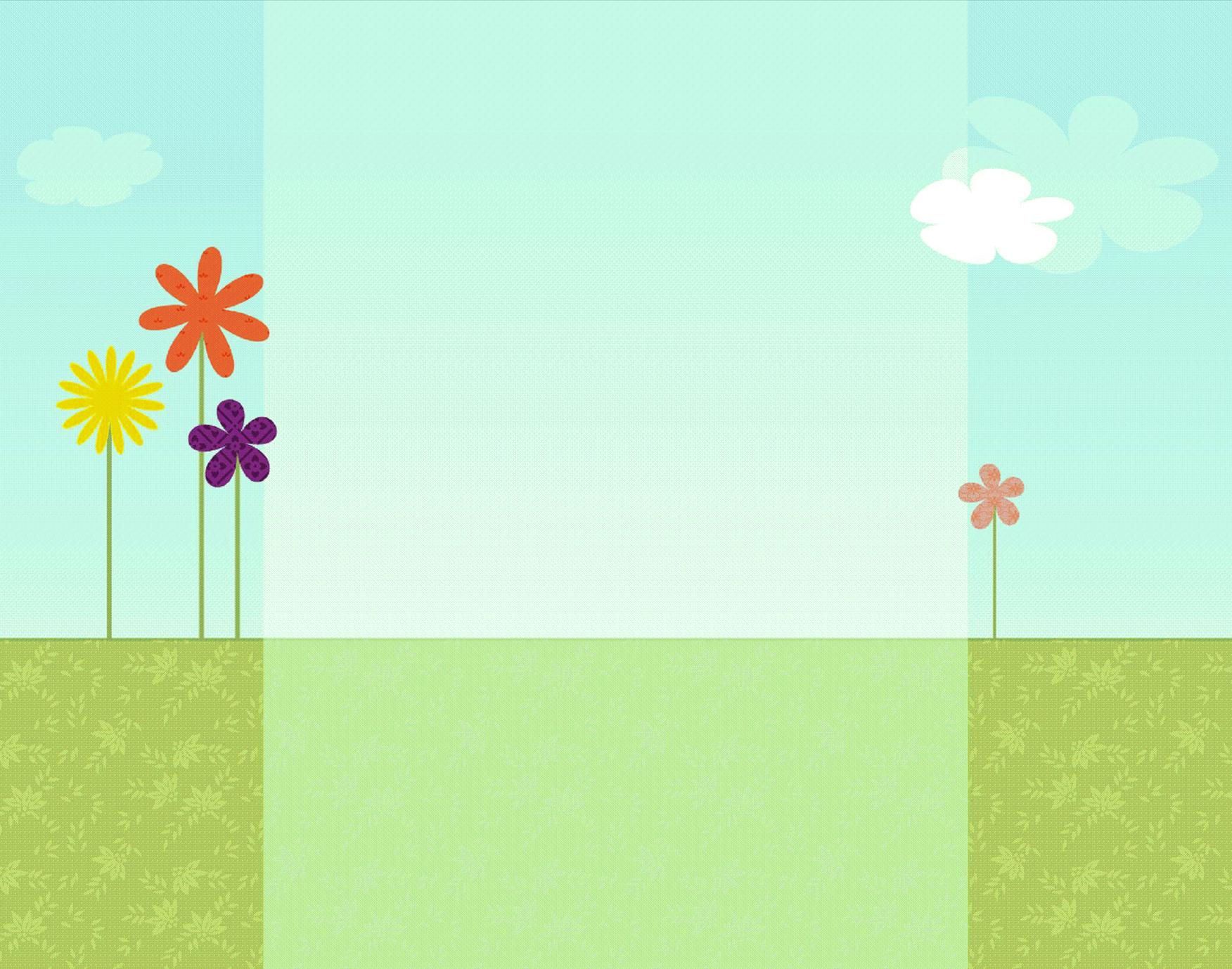 Sunshine and Flowers Backgrounds powerpoint backgrounds