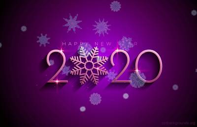 2020 Happy New Year Template Background Thumbnail