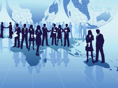 Abstract Business People Background