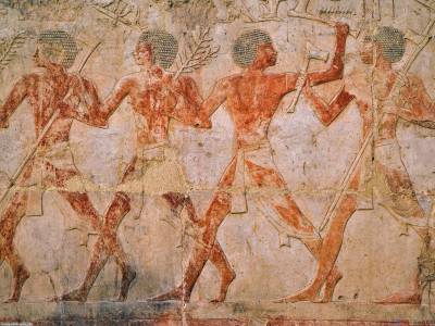 Ancient Egyptian Figures Background