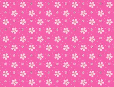 Beautiful Pattern Pink Flowers Background Thumbnail