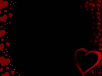 Black And Red Hearts Background Thumbnail