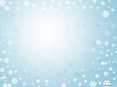 Blue Background With Frame Of Snowflakes Background Thumbnail