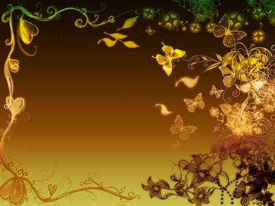 Butterflies Frame With Flowers Background