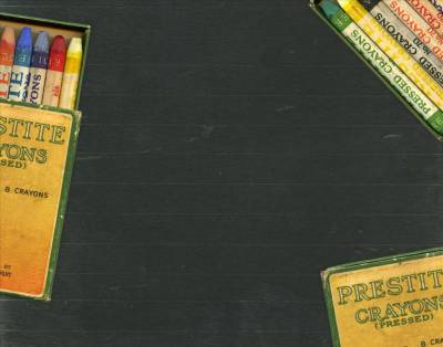Crayons - Vintage Schoolhouse Background