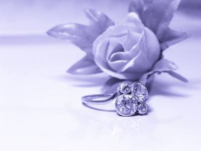 Engagement With Flower Background Thumbnail