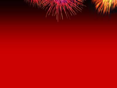 Fireworks On Red Background Thumbnail
