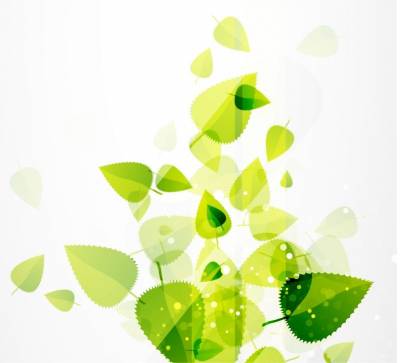 Green Leaves Vector Background Thumbnail