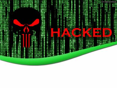 Hacked Internet Technology Background