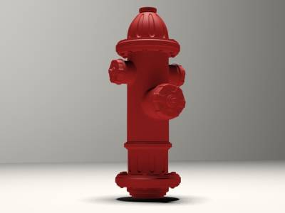 High Poly Fire Hydrant Background