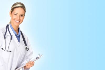 Medical Doctor Woman Background