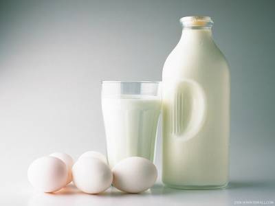 Milk And Eggs Background