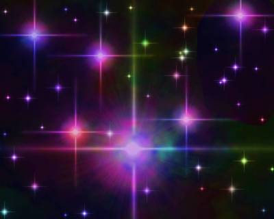 Pink And Purple Starscape Background Thumbnail