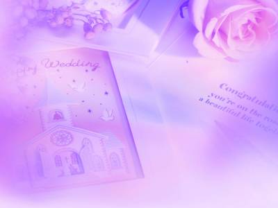 Pink Rose Wedding Cards Background