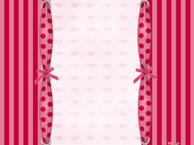 Pink Stripes And Hearts Background Thumbnail