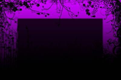 Pretty Purple Floral Black Frame Background Thumbnail
