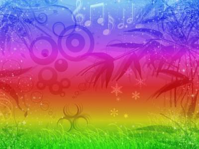 Psychedelic Rainbow Background
