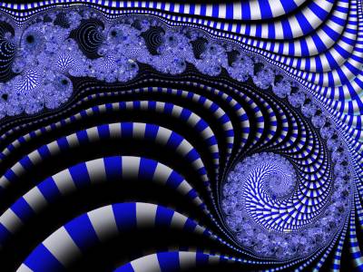 Purple And Blue Gems Fractal Background Thumbnail