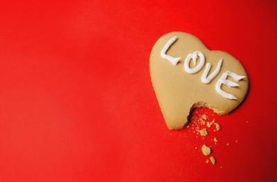 Red Love Cookie For Your Love Background Thumbnail