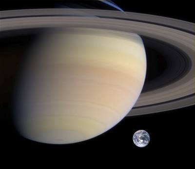 Saturn And World Background
