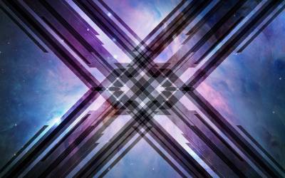 Space Cross Lines Background