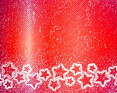 Star Patterns On Red Background