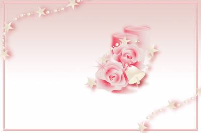 Stars With Pink Roses Background Thumbnail
