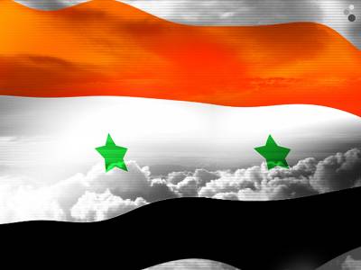 Syrian Flag Background Thumbnail