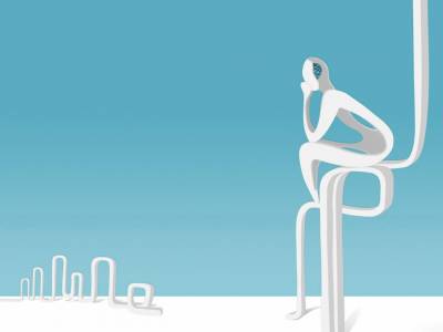 Thinker Abstract Vector Background Thumbnail