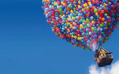 Up Movie Balloons House Background