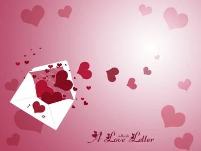Valentine Love Letter Background