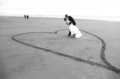 Wedding On Beach Background