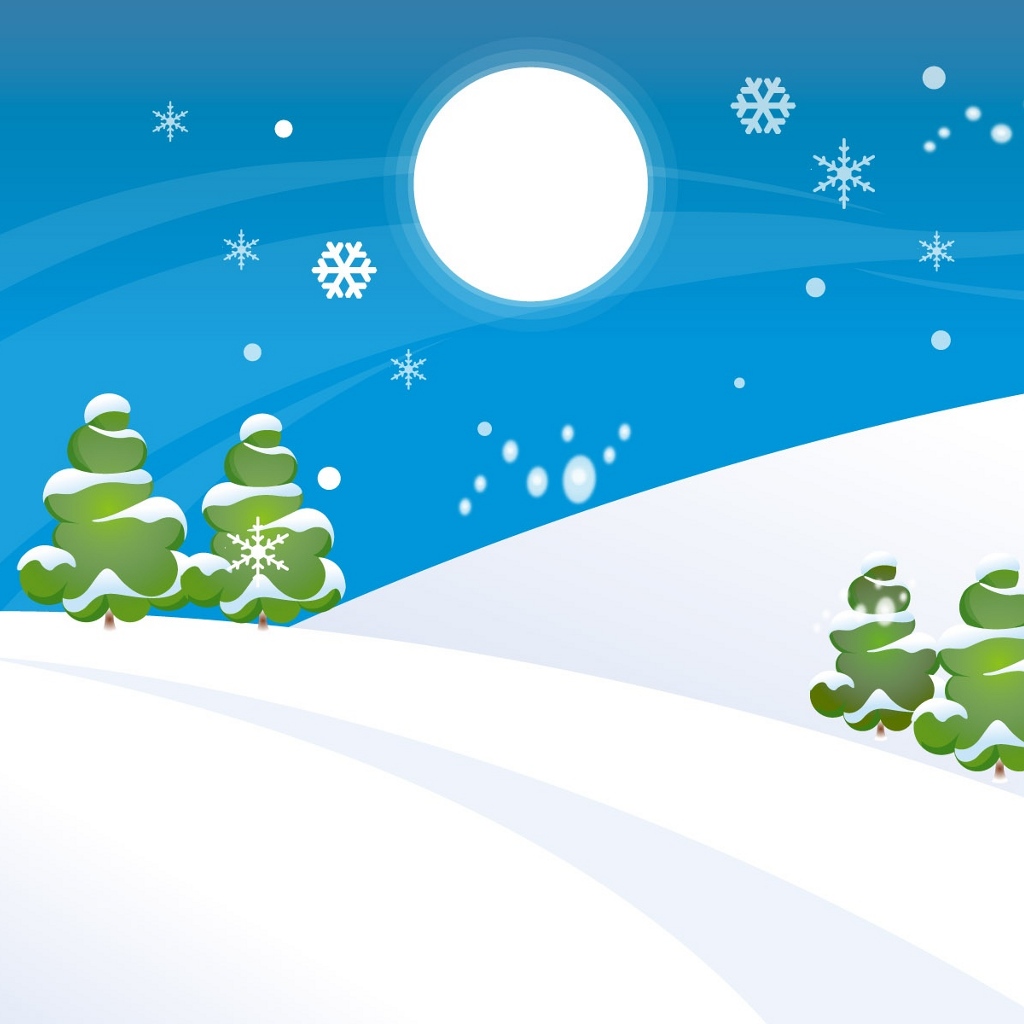  Simple Christmas snow world powerpoint background