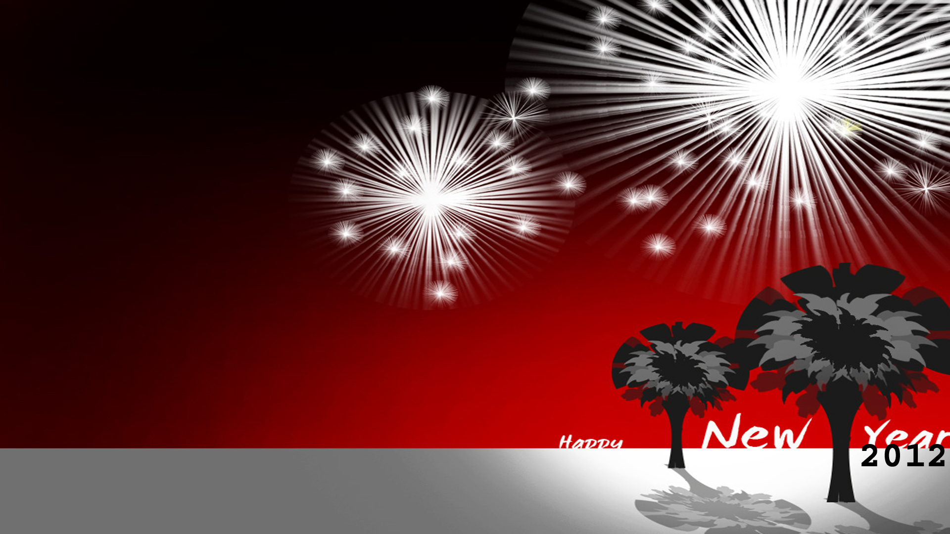 2012 Happy new year celebration powerpoint background