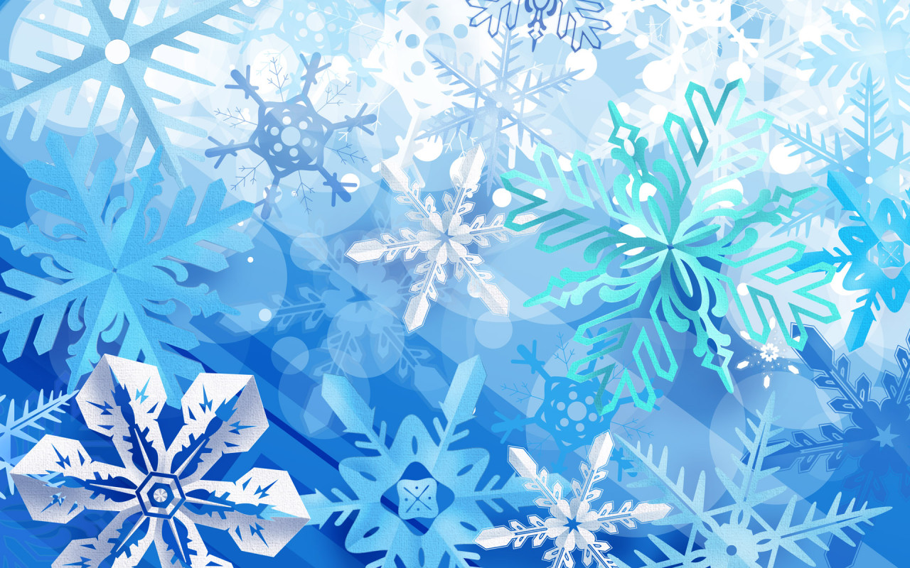 Beautiful holidays snowflakes powerpoint background