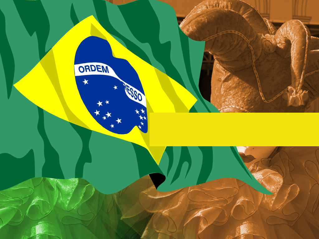 Brazilian Flag powerpoint background
