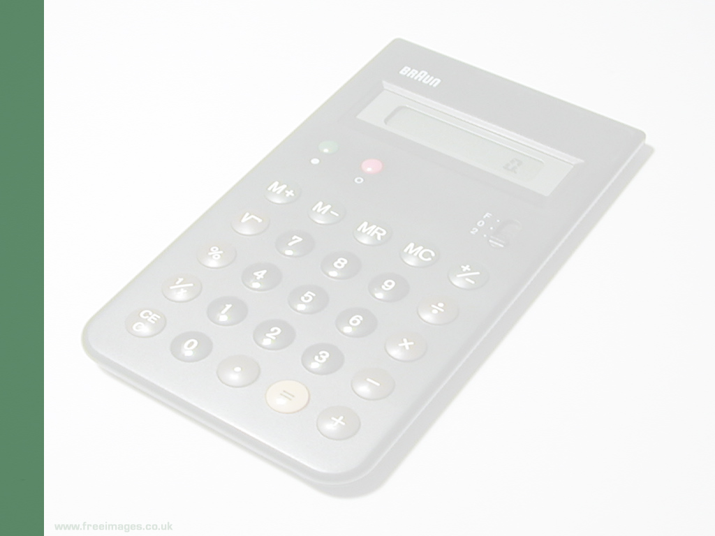 Calculator template powerpoint background