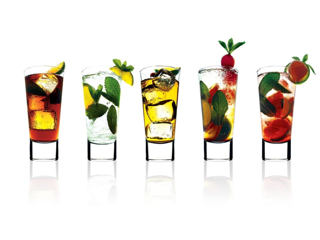 Cocktail Glasses powerpoint background