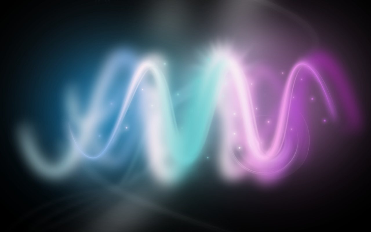 Colored light waves powerpoint background