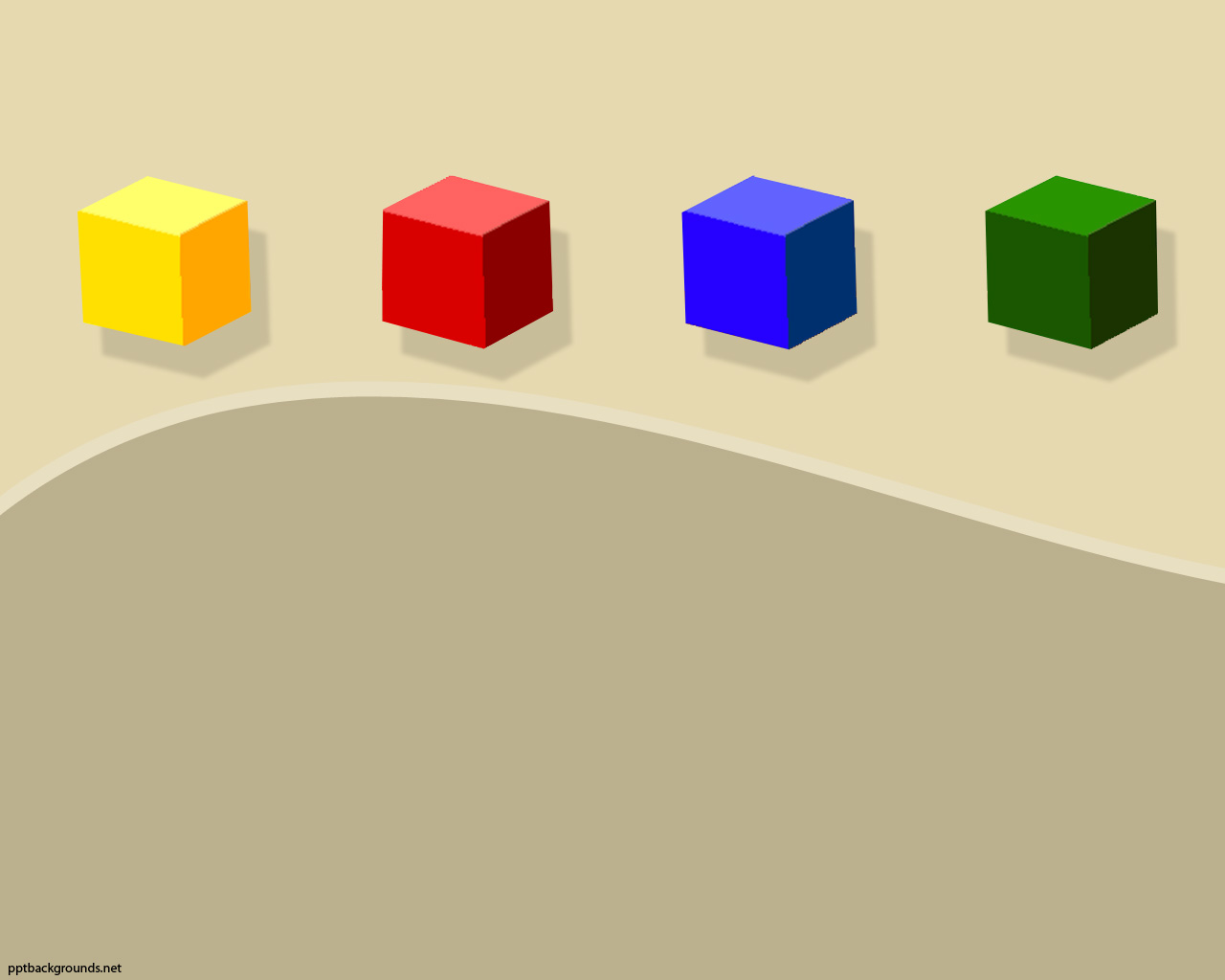 Coloured Cubes powerpoint background
