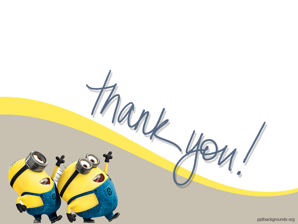 Comic Cartoon Thank You powerpoint background