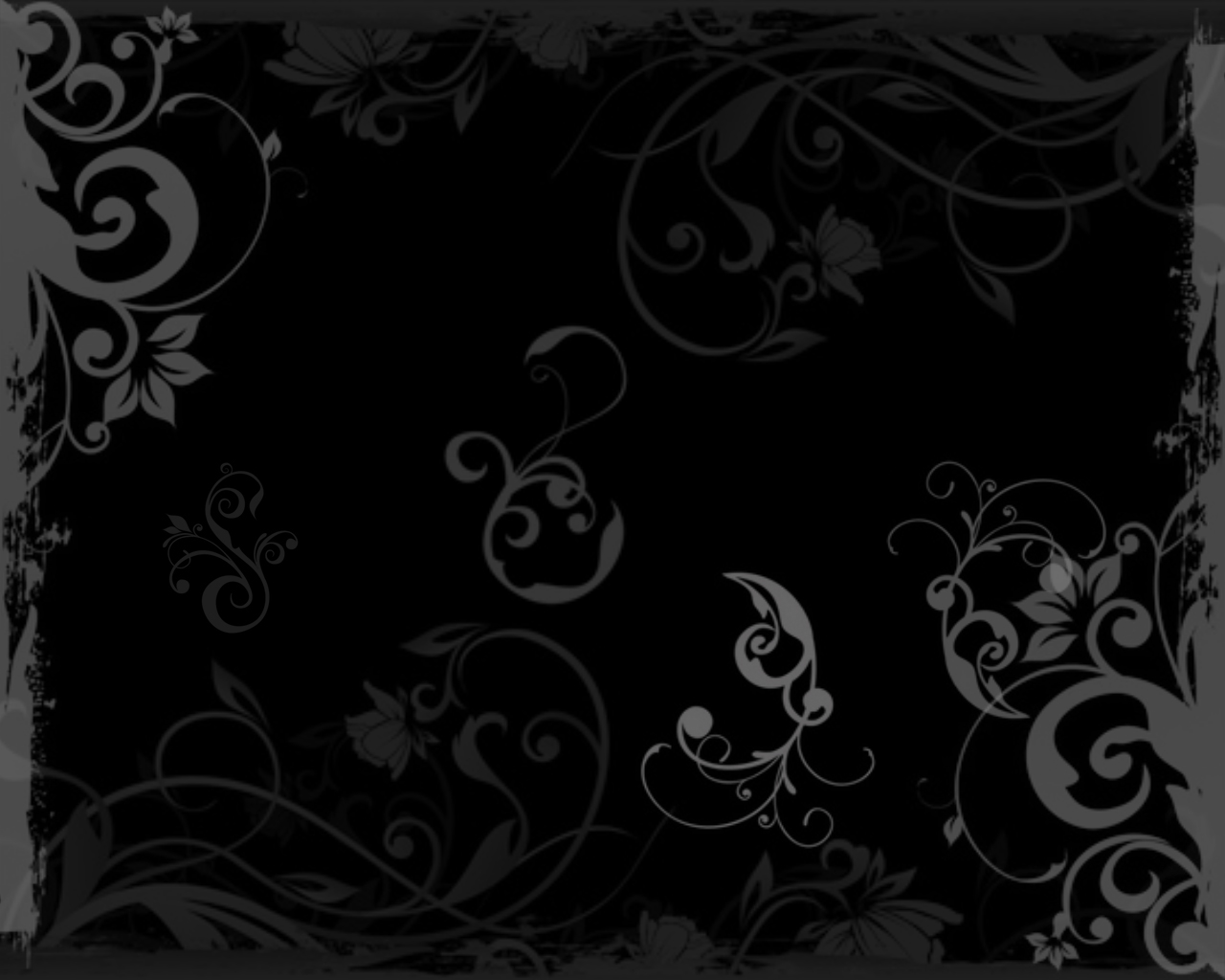 Floral black wood powerpoint background
