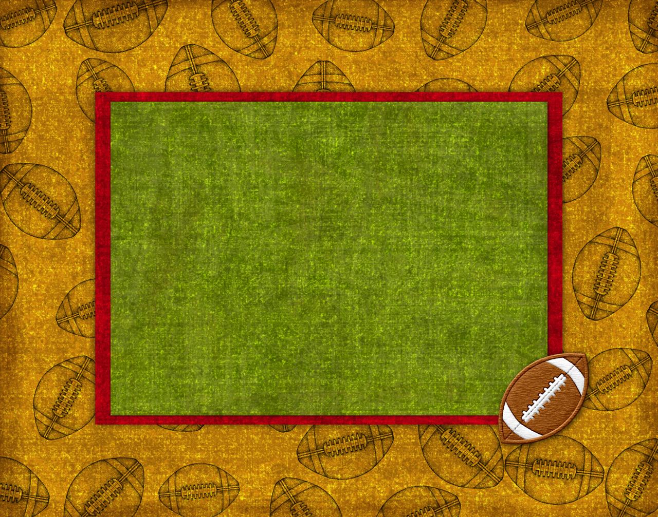 Football Cover Page - Grungy Athlete powerpoint background