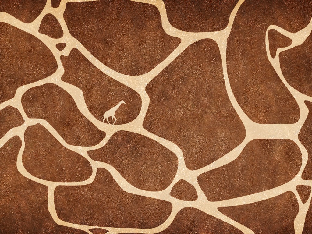 Giraffe texture design powerpoint background