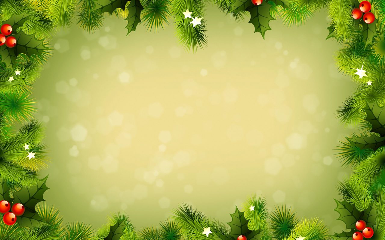 Green christmas frame powerpoint background