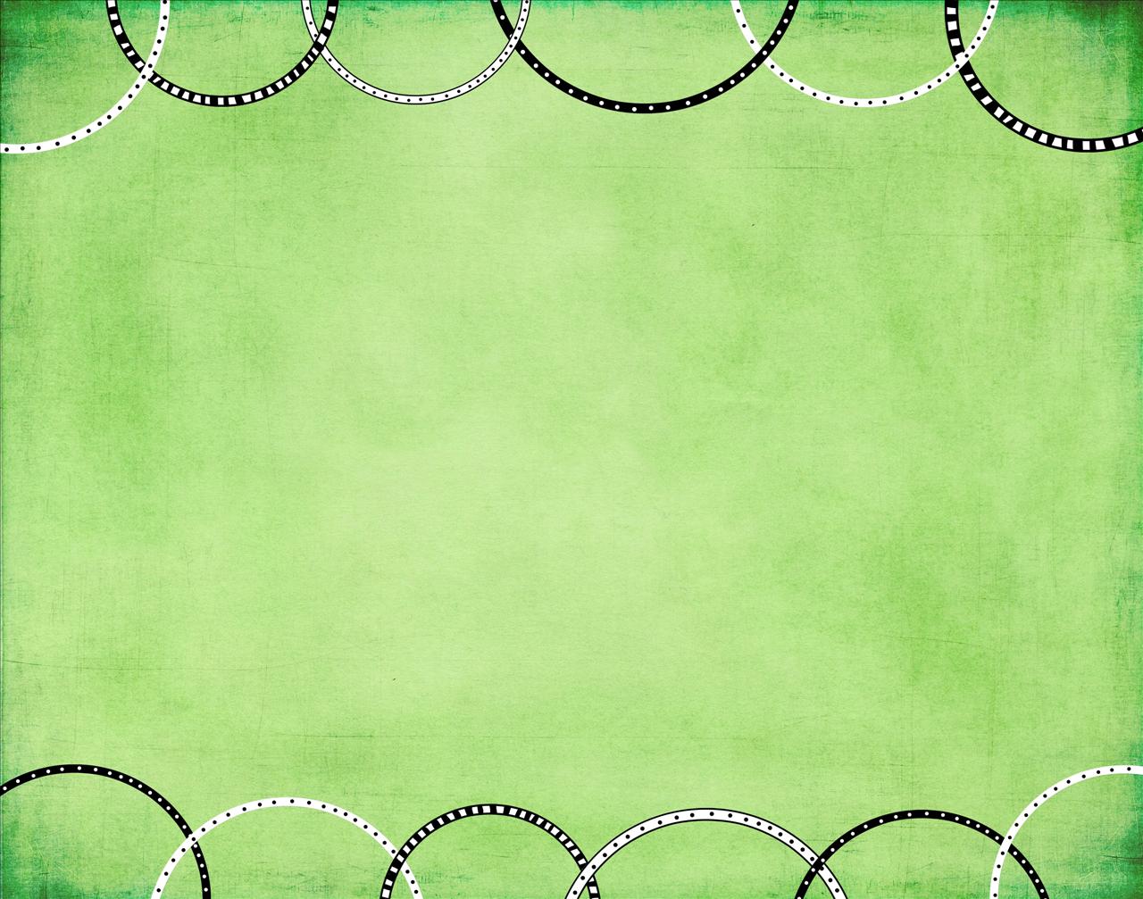 Green with Rings powerpoint background