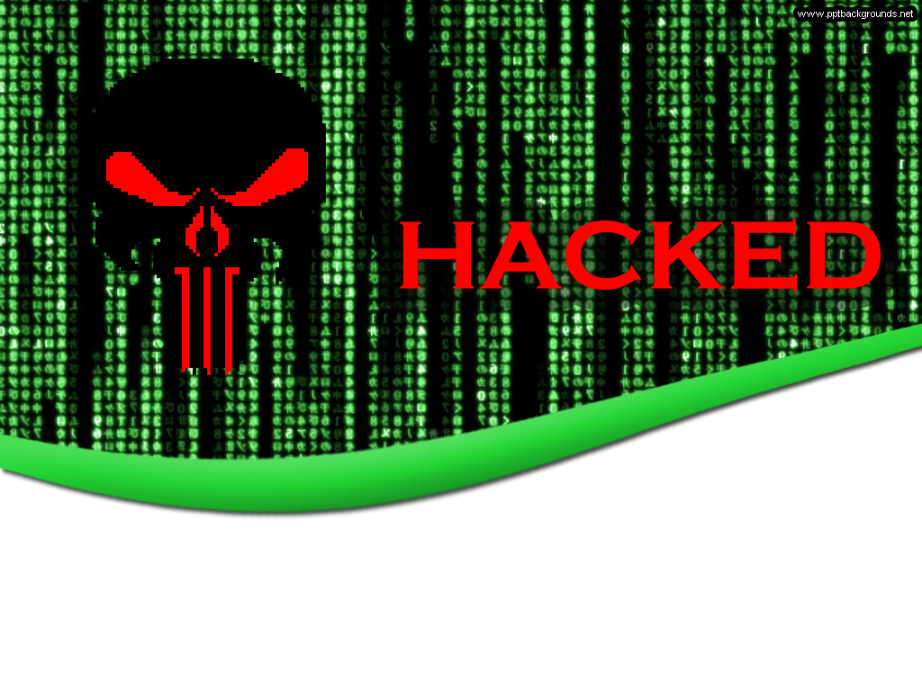Hacked Internet Technology powerpoint background