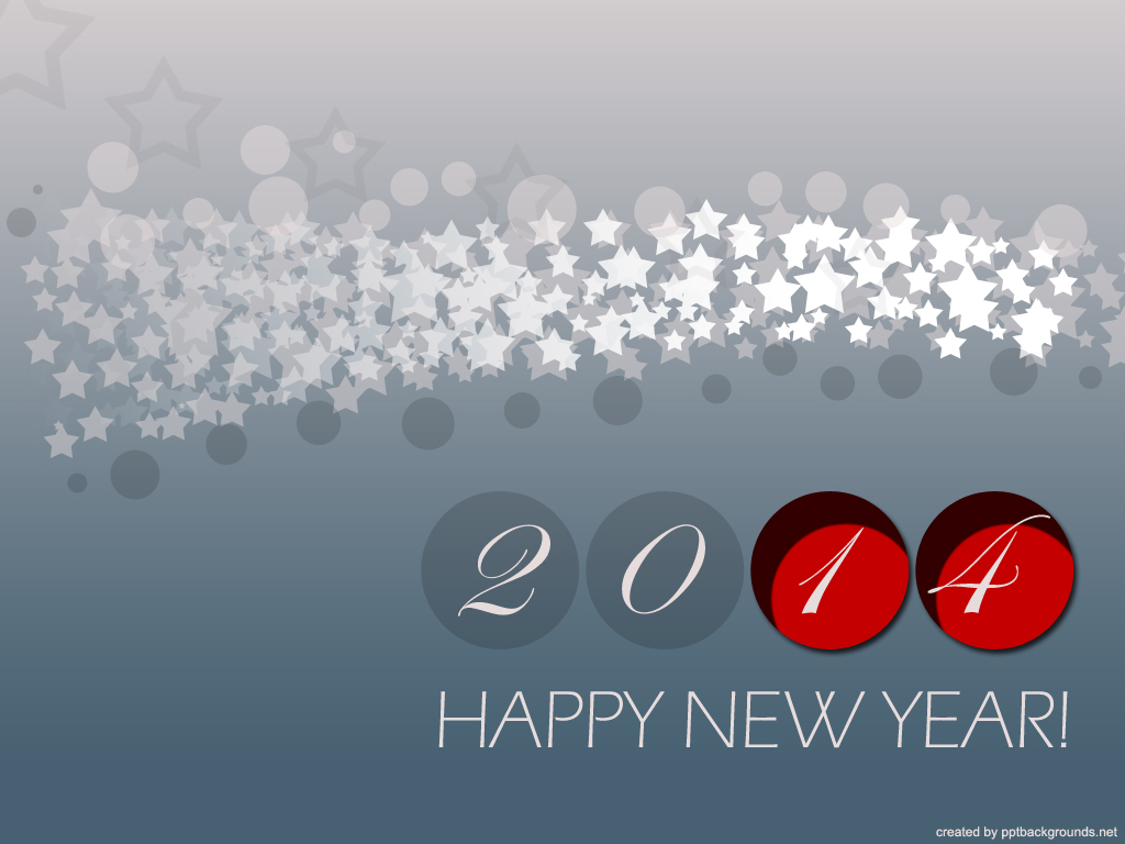 Happy New Year 2014 powerpoint background